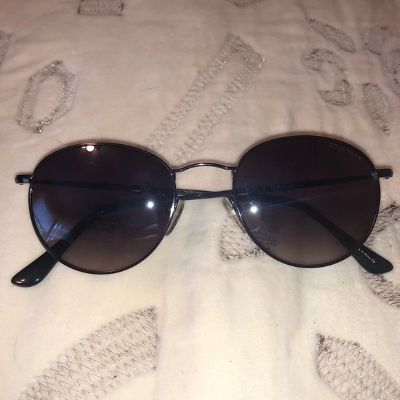 Cole Haan Accessories - NWOT Cole Haan Black/Purple Circle Sunglasses
